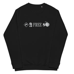 Right to Free Speech Unisex organic raglan sweatshirt